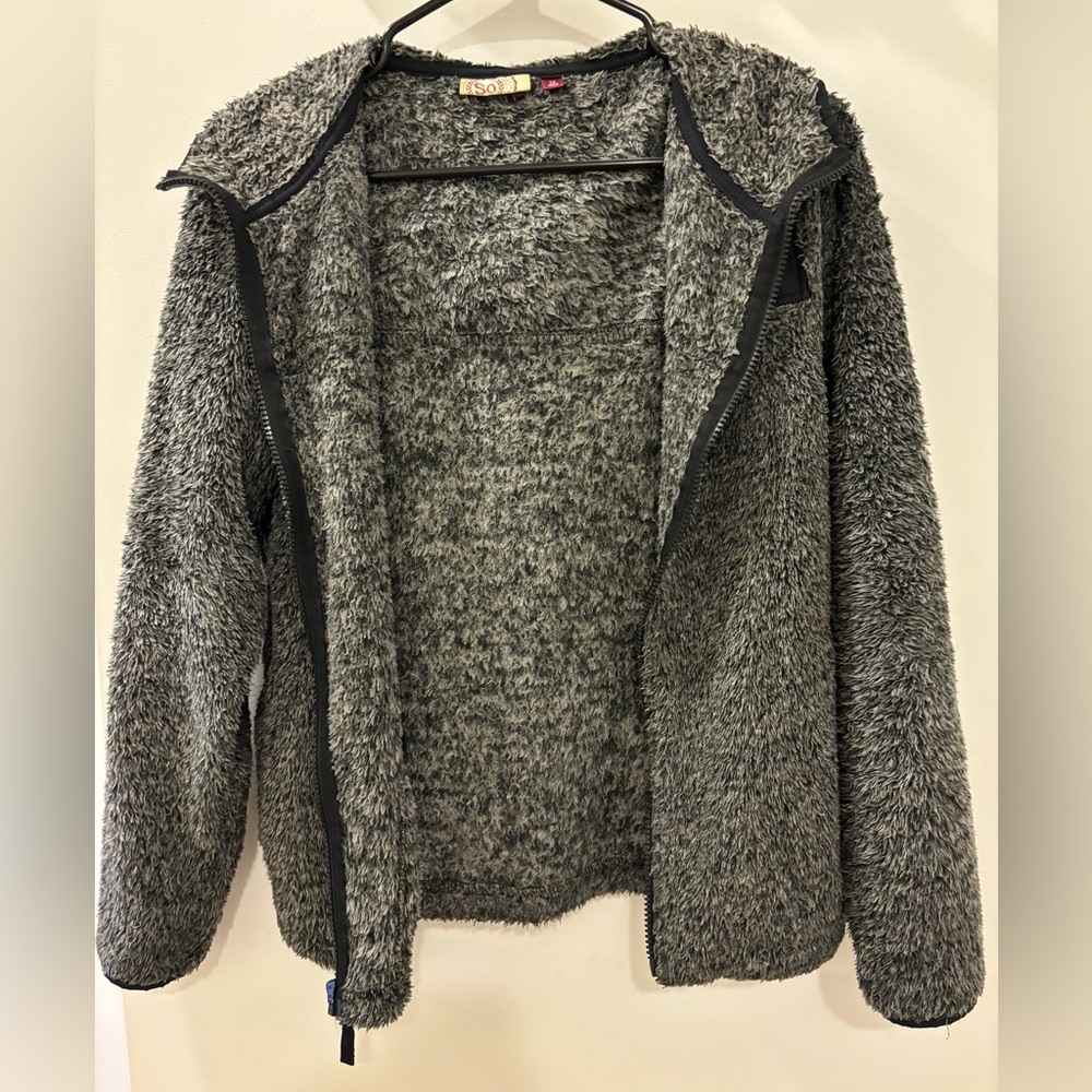 SO Fuzzy Zip-up Sweatshirt